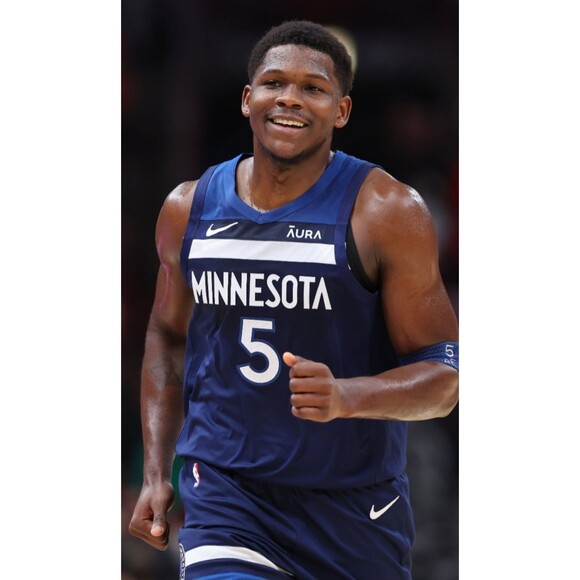 Anthony Edwards (Nike)-(Minnesota)-(Blue)-(Jersey)-(New Condition)-(SizeXL)-$100 - Picture 4 of 11